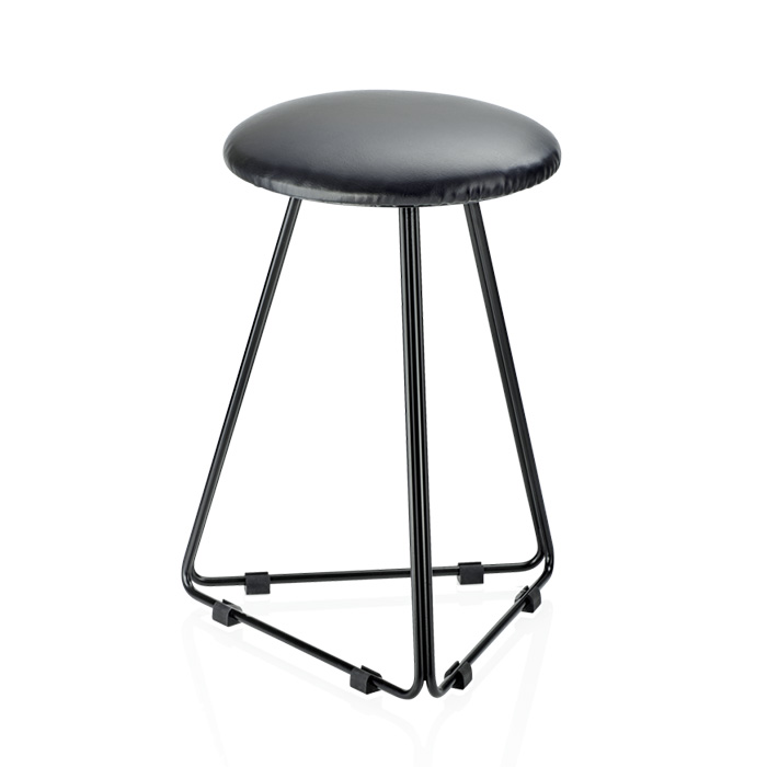 Decor Walther DW 71 Табурет 39.5x39.5x53см, напольный, цвет: черный 508760
