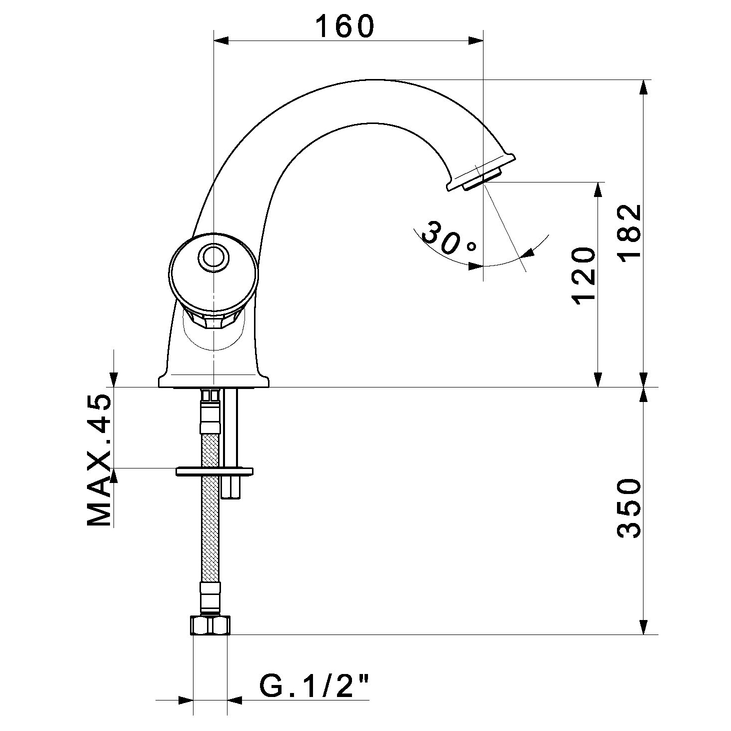 KORONA Смеситель для раковины, ручки SWAROVSKI ML.KRN-4734.DO золото