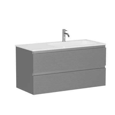 FL100RES Ceramica Nova Тумба подвесная SANCOS Folk правая 995х445х500, Ergraut soft
