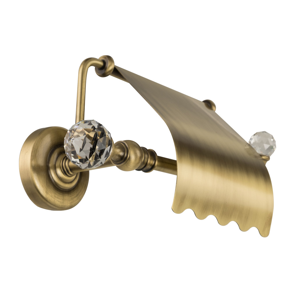 AMERIDA Держатель туалетной бумаги закрытый (с крышкой), SWAROVSKI ML.AMR-60.406.BR