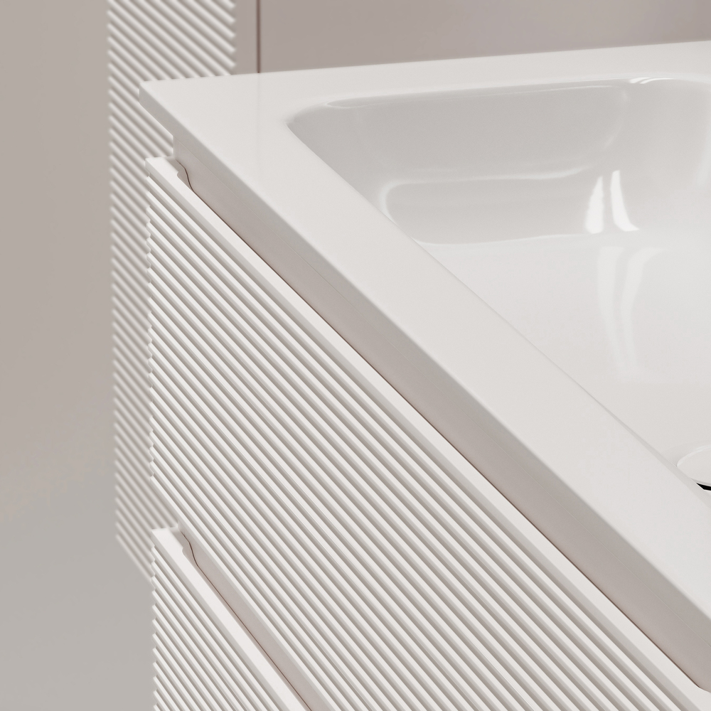 FL100W Ceramica Nova Тумба подвесная SANCOS Folk 995х445х500, Bianco