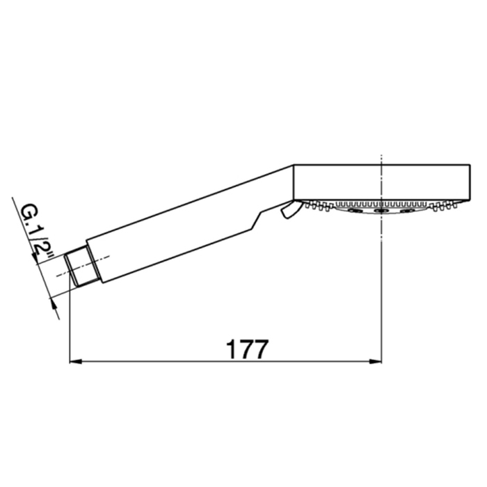 Cisal Shower Ручной душ, с 5 типами струи, d: 10см, цвет: хром DS01419021