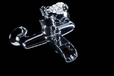 Смеситель для ванны Boheme VOGUE CRYSTAL Хром (одноручковый) 223-CRST