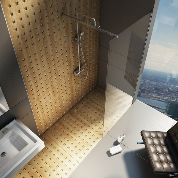 GW9WP0C00Z1 Неподвижная стенка Ravak ST Walk-In Wall 1500 x 2000 блестящий + транспарент