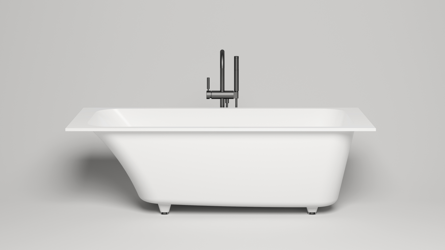102022MF Salini ORLANDA Ванна встраиваемая 180x80 покраска по RAL, матовая