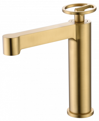 IMEX OLIMPO Смеситель для раковины (браш золото PVD) BDC033-1OC