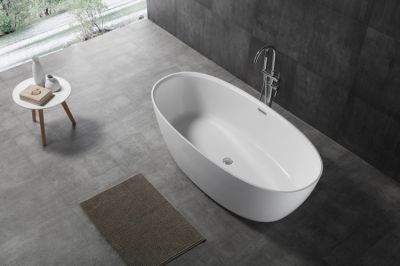 Ванна 170x80 отдельностоящая из искусственного камня NTBagno Palermo NT203 матовая