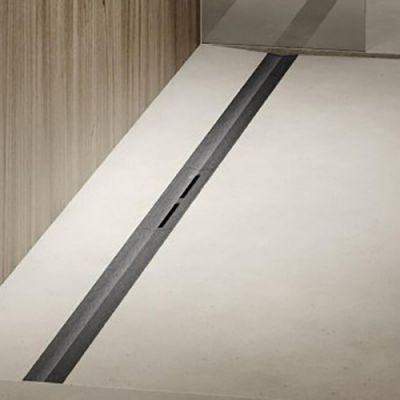 TECEdrainprofile Дренажная система 90см, цвет: PVD Brushed stainless steel, black/сатин, черный 670921