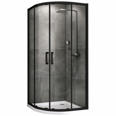 Душевой уголок 80x80 ABBER Schwarzer Diamant AG01080B