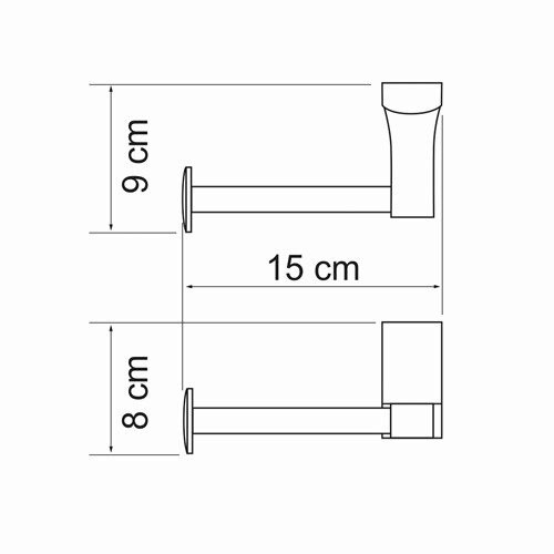 Leine K-5096 Держатель туалетной бумаги Размеры (Ш/В/Г): 15х8х9 см