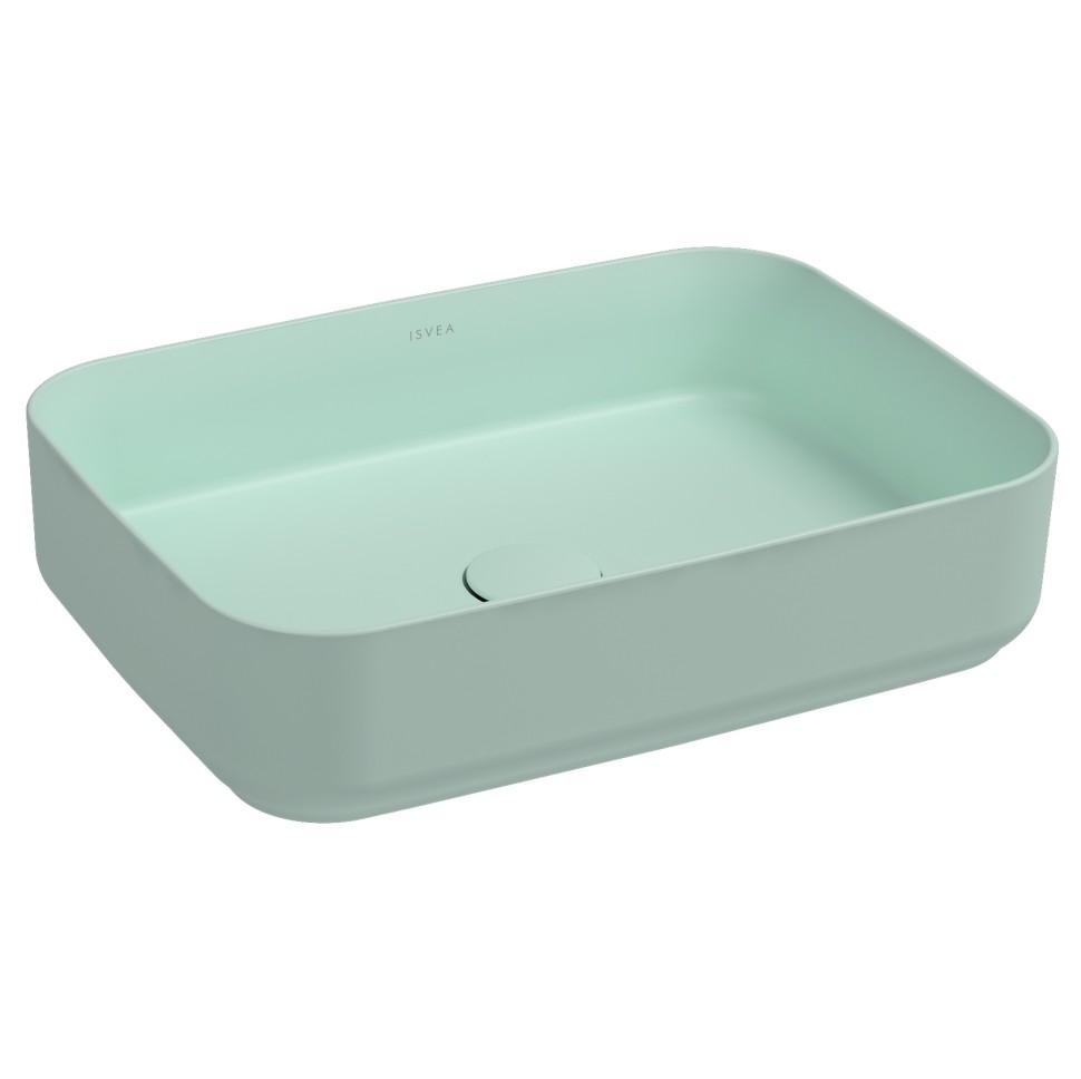 ISVEA Infinity раковина накладная 50x36 см, 10NF65050SV-2T зелёный матный