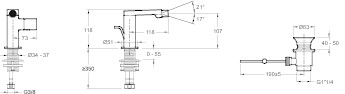 Jacob Delafon COMPOSED Однорычажный смеситель E73075-CP
