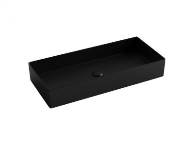 CN6072MB Ceramica Nova Раковина накладная прямоугольная 801x361x130, цвет черный матовый