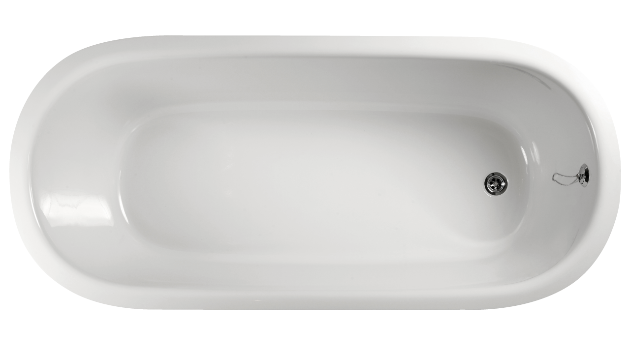 Ванна PAA Vario L из литого камня 1660 × 750 мм c закруглением A,B,C,D VAVARLABCD/00