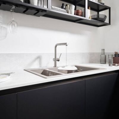 Hansgrohe Talis M54 Смеситель для кухни, 1 отв., цвет: сталь 72809800