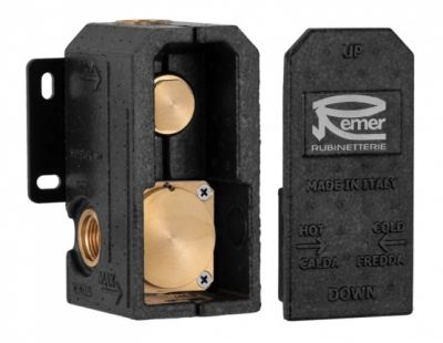 Скрытая часть смесителя на 2 потока Remer RRBOX
