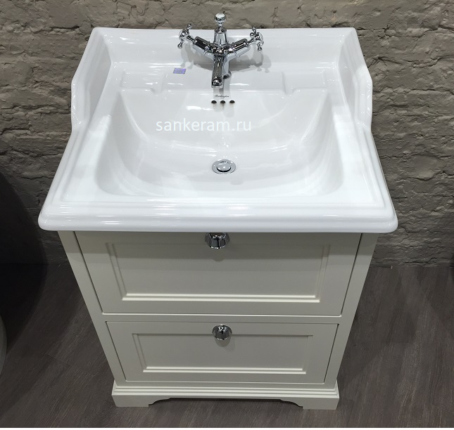 Burlington Classic Напольная тумба с 2 дверцами с раковиной FF8W цвет белый