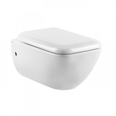 Gessi Goccia Унитаз подвесной 54x35.5см, в комплекте с сиденьем Soft Close и сифоном, цвет: белый 39113#518