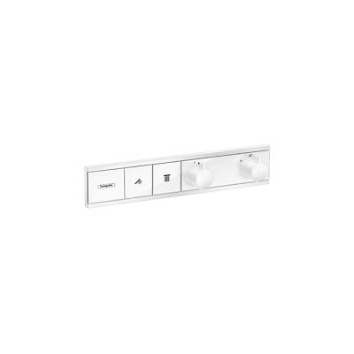 15380700 Hansgrohe RainSelect Термостат для душа, 2 источника, внешняя часть, цвет: белый матовый