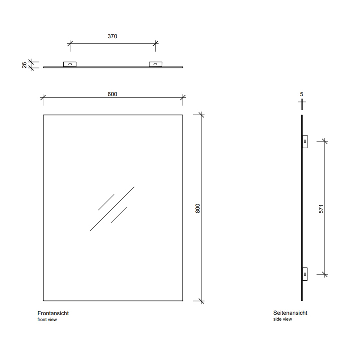 Decor Walther Space 06080 Зеркало 60x80см 108000