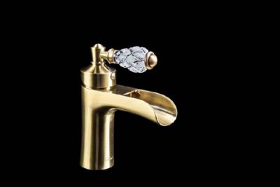 Смеситель для умывальника Boheme VOGUE CRYSTAL Бронза (одноручковый) 201-CRST