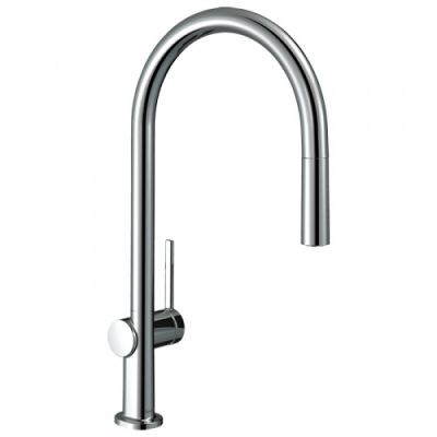 Hansgrohe Talis M54 Смеситель для кухни, на 1 отв, излив 21cм., с вытяжным изливом, цвет: хром 72802000