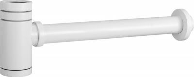 AQG, круглый сифон CLAR 1”1/4 из латуни, цвет белый матовый 400110325
