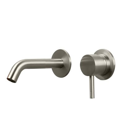 RU722E03Q AQUAELITE встроенный смеситель для раковины KINO, 1/2", комплект, шлиф. сталь
