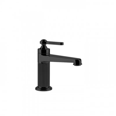 Gessi Venti20 Смеситель для раковины на 1 отверстие, однорычажный, в комплекте с донным клапаном, цвет: черный матовый 65001#299