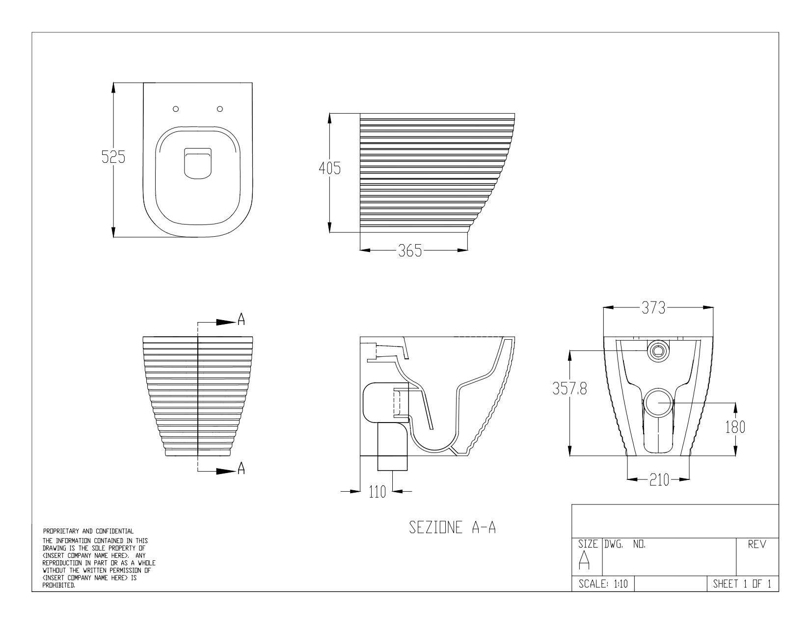 Disegno Ceramica Унитаз напольный безободковый LOOM  LO002RIM01 белый