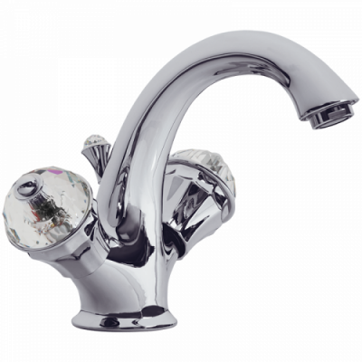 KORONA Смеситель для раковины, ручки SWAROVSKI, бронза ML.KRN-4734.CR