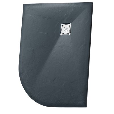 Душевой поддон асимметричный RGW ST/AL-G Графит  800x1200