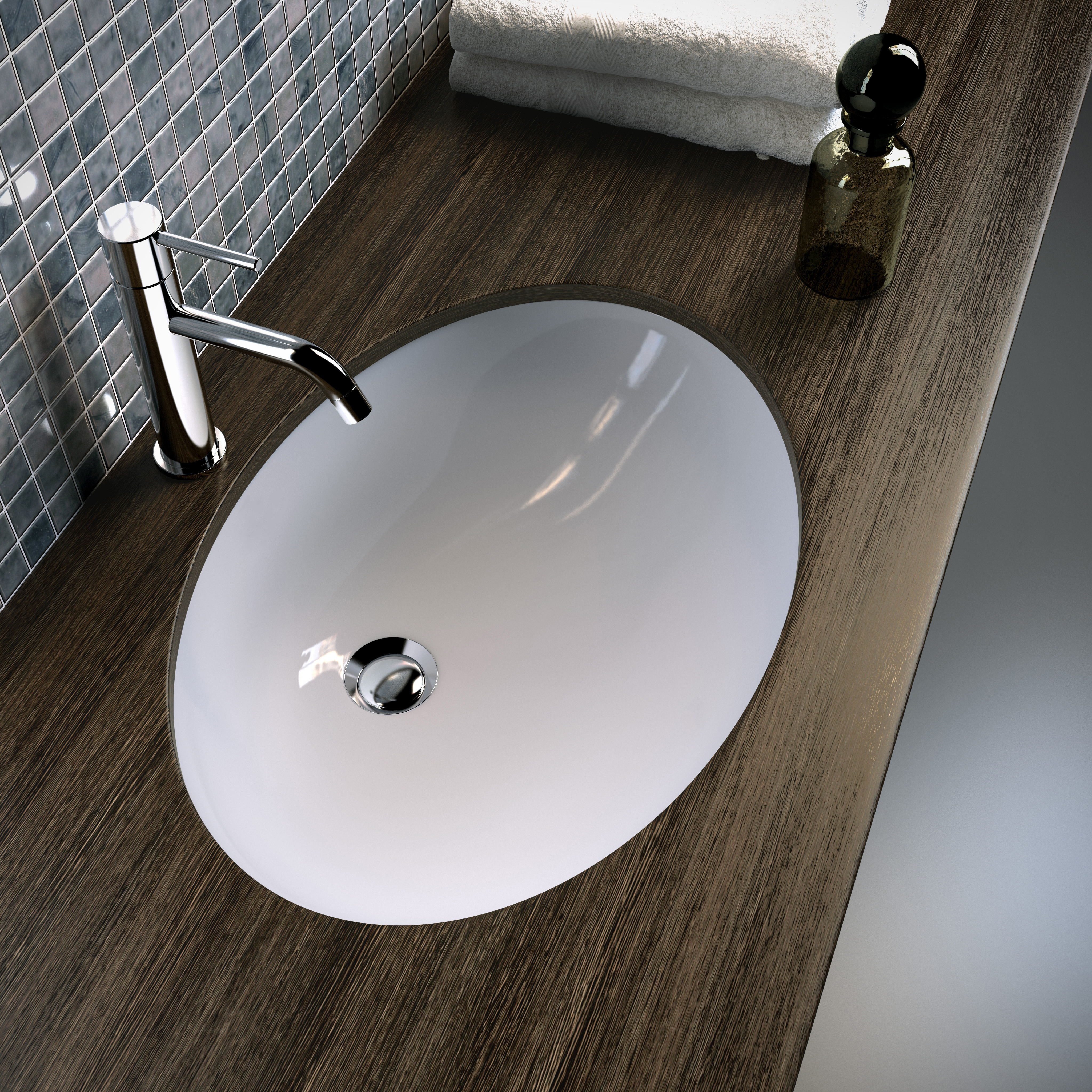 Раковина встраиваемая Olympia Sottopiano ovale 57 lil4457001