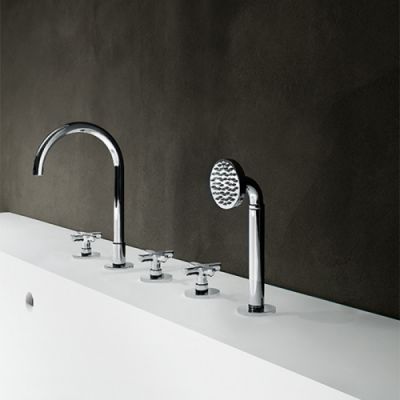 Fantini Icona Classic Смеситель на борт ванны, цвет: хром 53 02 R065