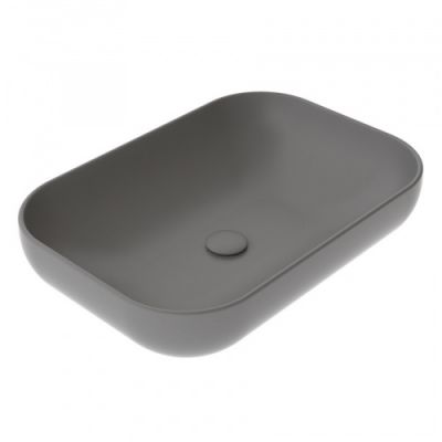 Раковина накладная 60x42 см GSG Ceramic Design Easy EALAVRE60019, дымчатый