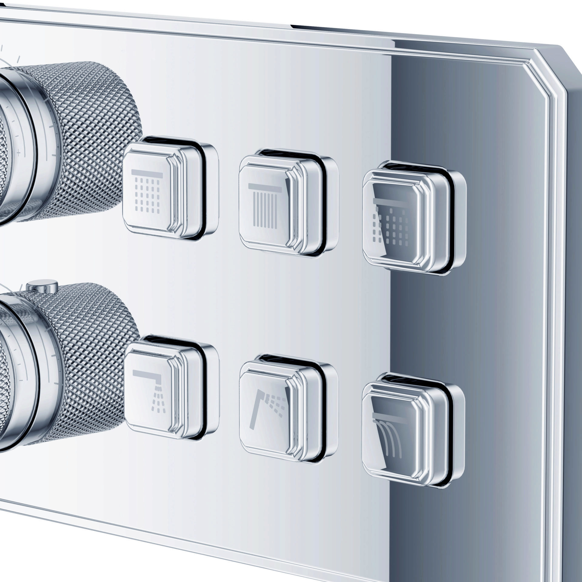 Maxonor ABSOLUTE PL87109/6 Блок управления встроенной душевой системы, хром