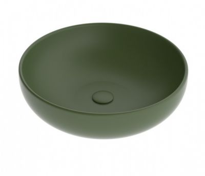 Раковина на столешницу круглая d 45 см GSG EASY EALAVRO45026 оливковый матовый