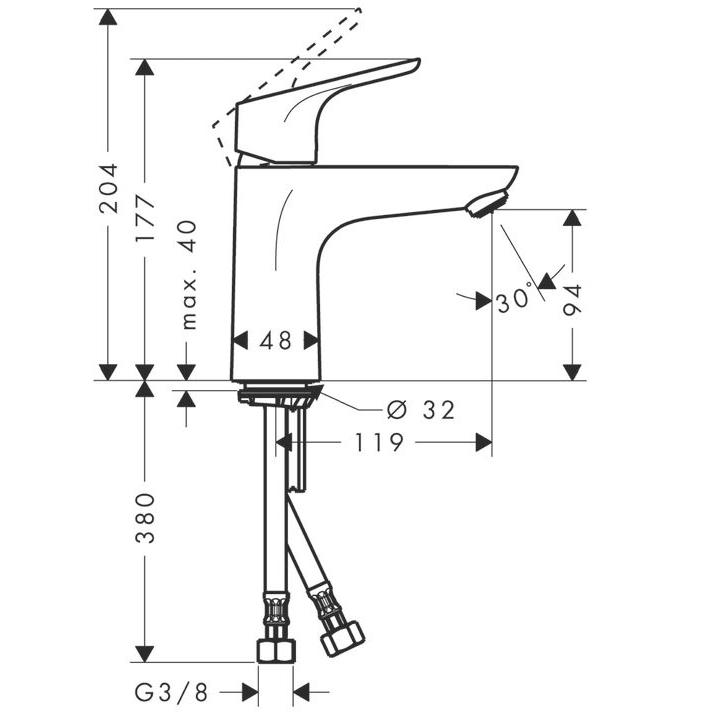 Смеситель для раковины Hansgrohe Focus 31607000