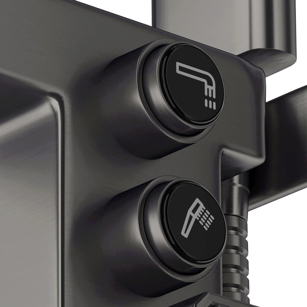 Maxonor ABSOLUTE PL30109-9 Смеситель для ванны напольный, графит матовый