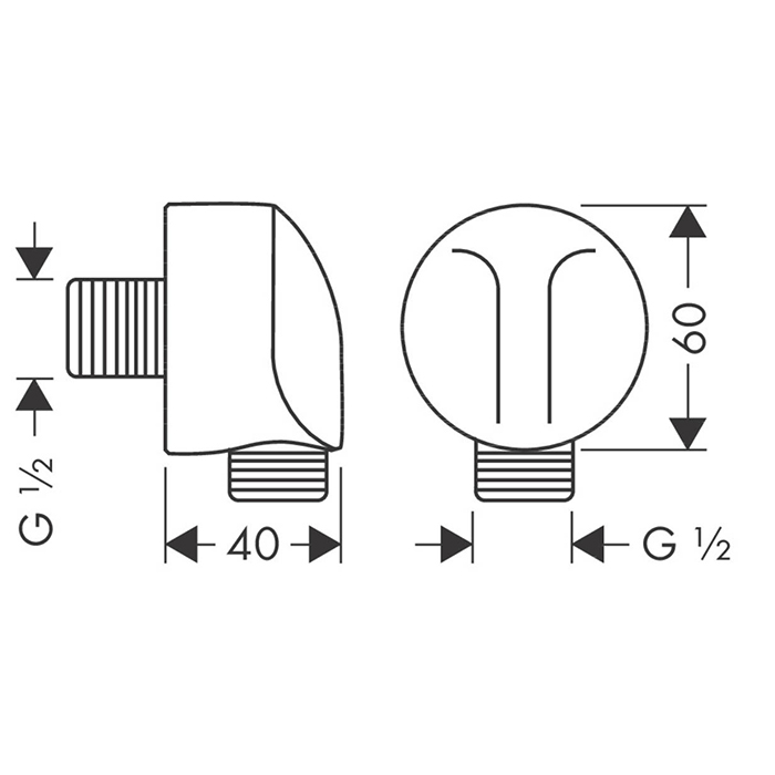 Hansgrohe FixFit E Шланговое подсоединение, цвет: шлифованная бронза 27454140