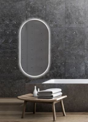 Xpertials CELIA, овальное зеркало 45х90 см с LED подсветкой: датчик вкл/выкл подсветки с диммером 84354135-61947