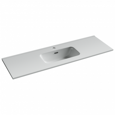 Раковина накладная Ceramicanova Compact 1210x395x170, белый