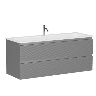 FL120ES Ceramica Nova Тумба подвесная SANCOS Folk 1195х445х500, Ergraut soft