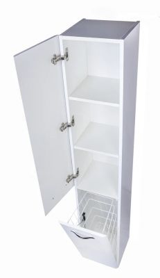 Колонна универсальная "Каре 30 L" с корзиной, Люкс белая, PLUS