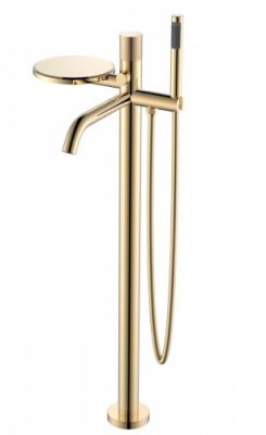 Смеситель для ванны напольный Boheme STICK GOLD TOUCH GOLD 129-GG.2