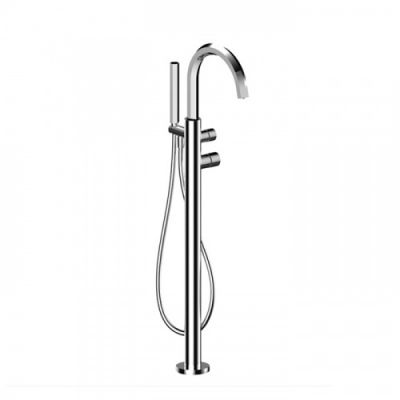 Fantini Venezia Смеситель для ванны, напольный, с ручным душем, цвет: хром 29 02 N080B