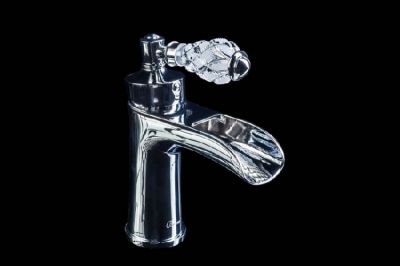 Смеситель для умывальника Boheme VOGUE CRYSTAL Хром (одноручковый) 221-CRST