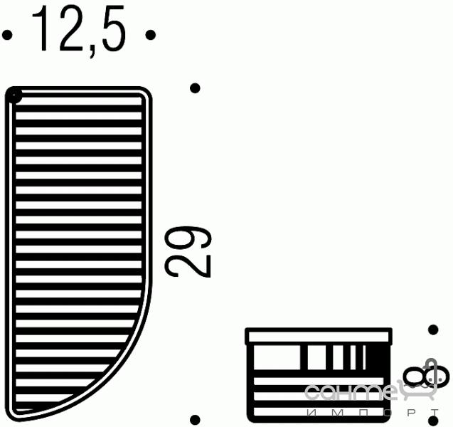 Полка корзина угловая Angolari Colombo B9608