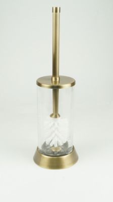 Surya Crystal, напольный ерш с крышкой, стекло с эффектом волны, цвет бронза 6604/SB-WAV