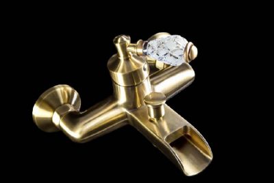 Смеситель для ванны Boheme VOGUE CRYSTAL Бронза (одноручковый) 203-CRST
